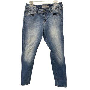 Torrid Denim Mid-Rise Blue Jeans Size 10R With 5-Pocket Design Button Closure